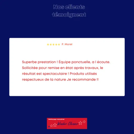 ⭐ Nouveau témoignage client, Bayonne, Wonder Cleaner